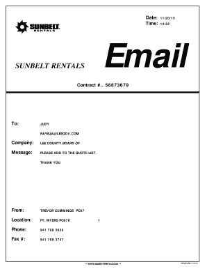 sunbelt rentals financial statements.